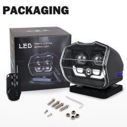 Светодиодная LED фара-искатель 60W 12/24V с дистанционным управлением