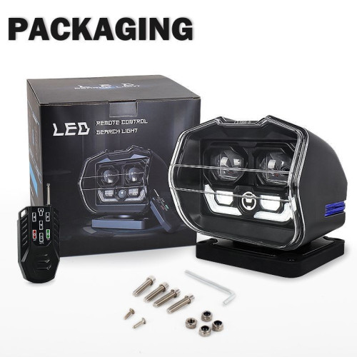 Светодиодная LED фара-искатель 60W 12/24V с дистанционным управлением