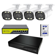 Комплект видеонаблюдения Z-BEN IP6204-3POE